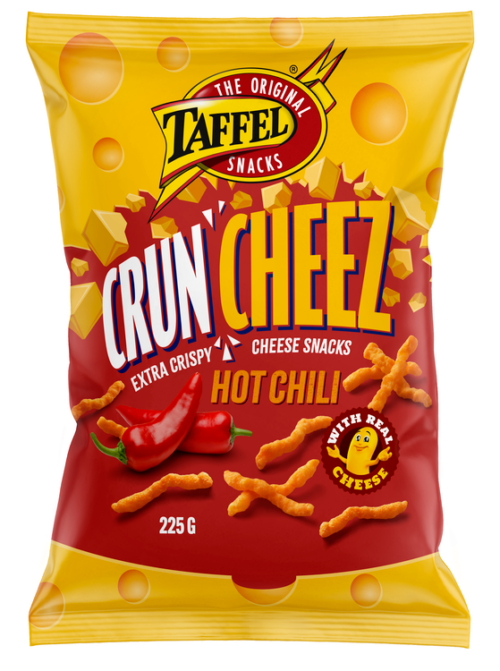 Taffel CrunCheez hot chili 225g