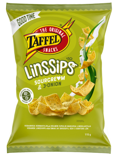 Taffel LinsSips source<3m & 3 x onion 115 g
