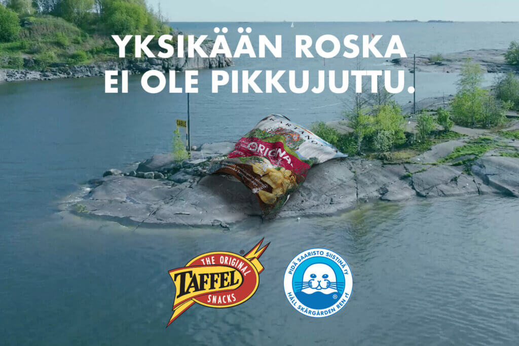 Taffel Pidä saaristo siistinä kampanjakuva