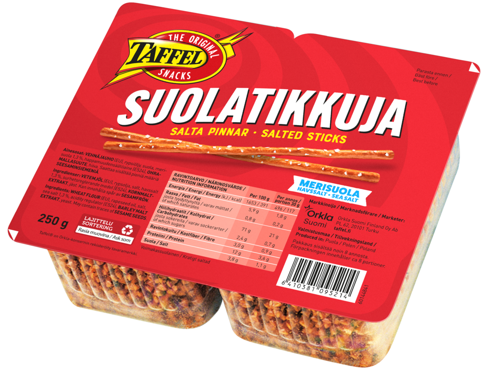 Taffel Suolatikut 250 g